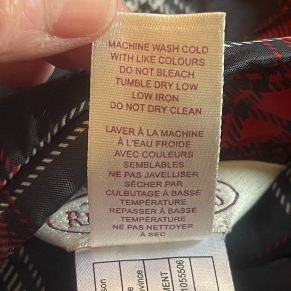 Northern Reflections Reversible Plaid/ Black Jacket Size XL - Picture 9 of 15